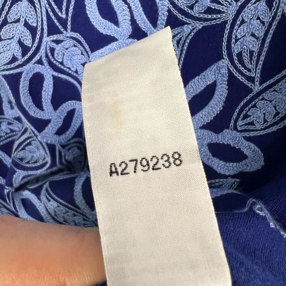 Bob Mackie Wearable Art Blue Embroidered Tank And Cardigan Matching Set Size XS - Picture 10 of 16